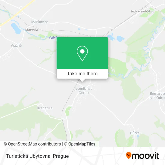 Карта Turistická Ubytovna