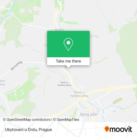 Карта Ubytovani u Drdu
