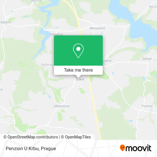 Карта Penzion U Krbu