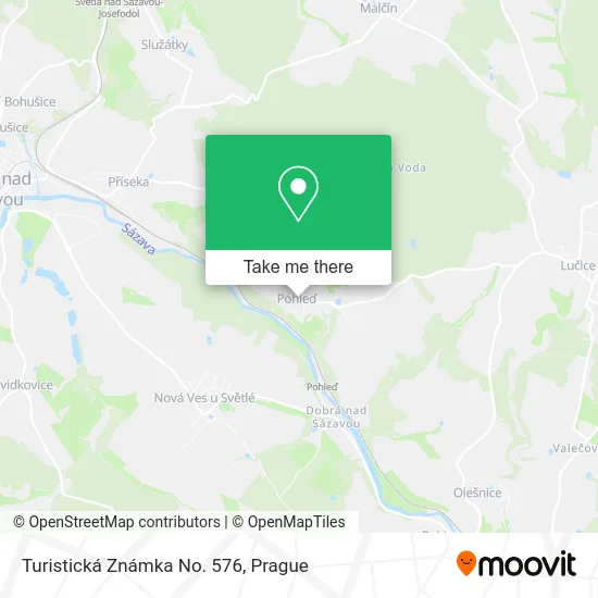 Карта Turistická Známka No. 576