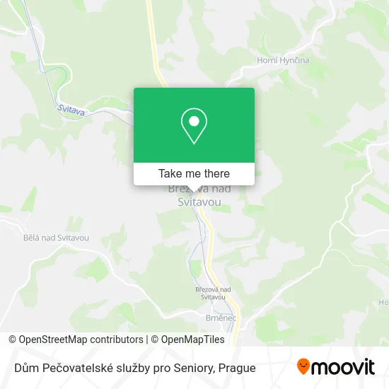 Карта Dům Pečovatelské služby pro Seniory