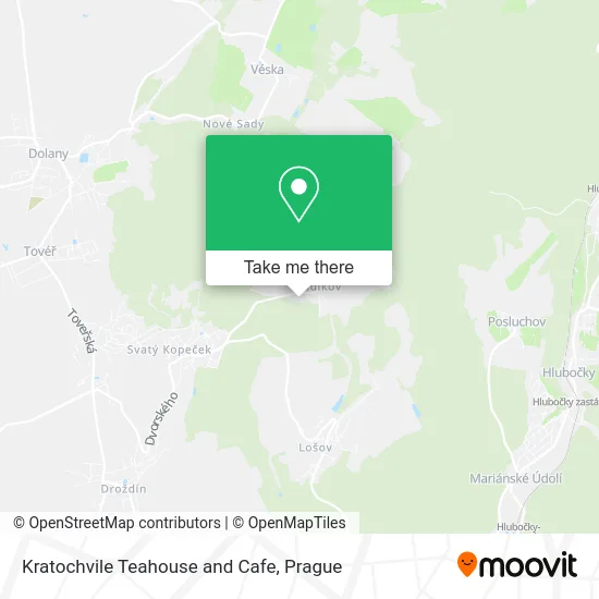 Карта Kratochvile Teahouse and Cafe