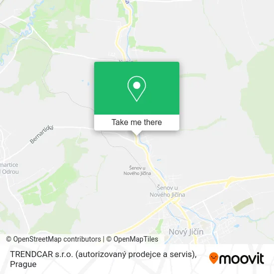 Карта TRENDCAR s.r.o. (autorizovaný prodejce a servis)