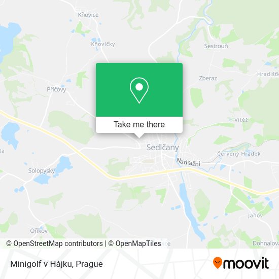 Карта Minigolf v Hájku