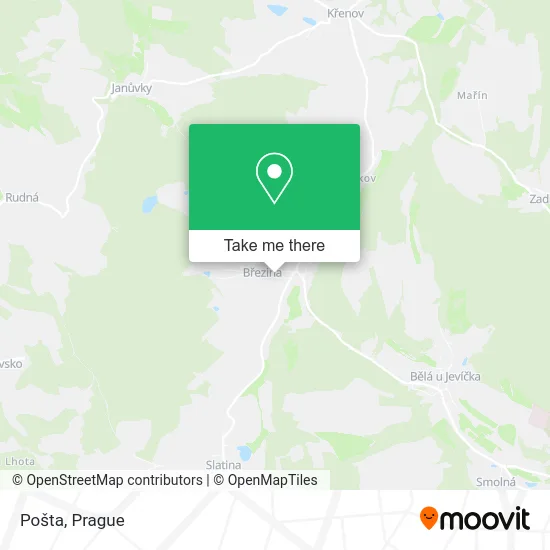 Карта Pošta