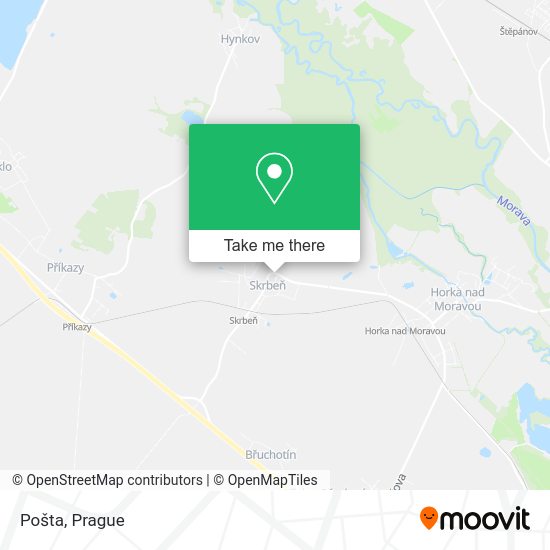 Карта Pošta