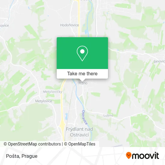 Карта Pošta