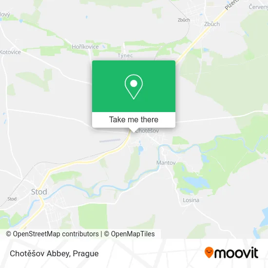 Карта Chotěšov Abbey
