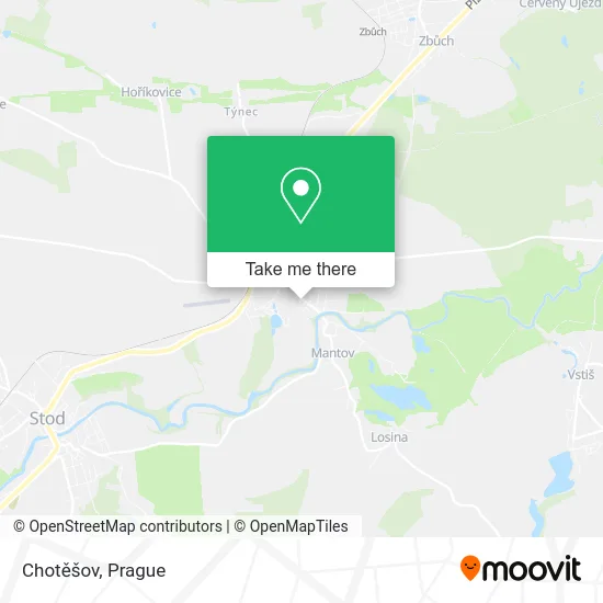 Карта Chotěšov