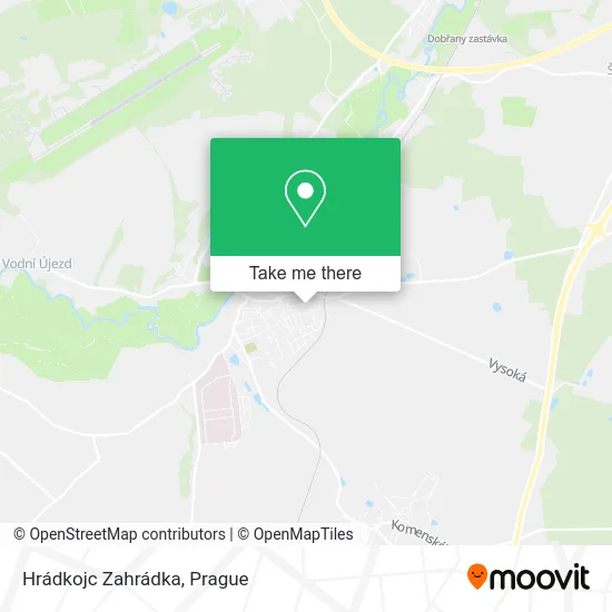 Карта Hrádkojc Zahrádka