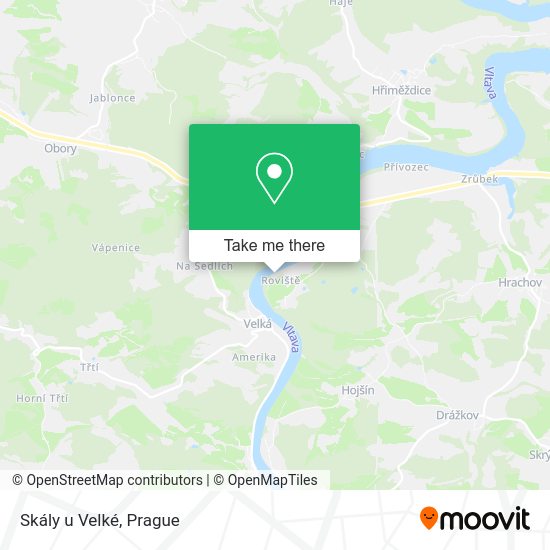 Карта Skály u Velké