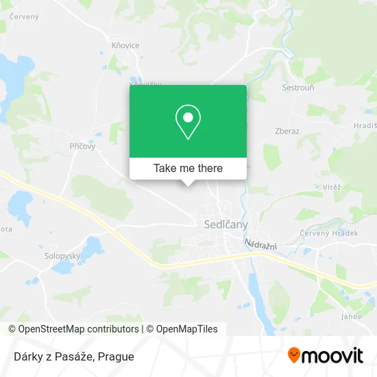 Карта Dárky z Pasáže