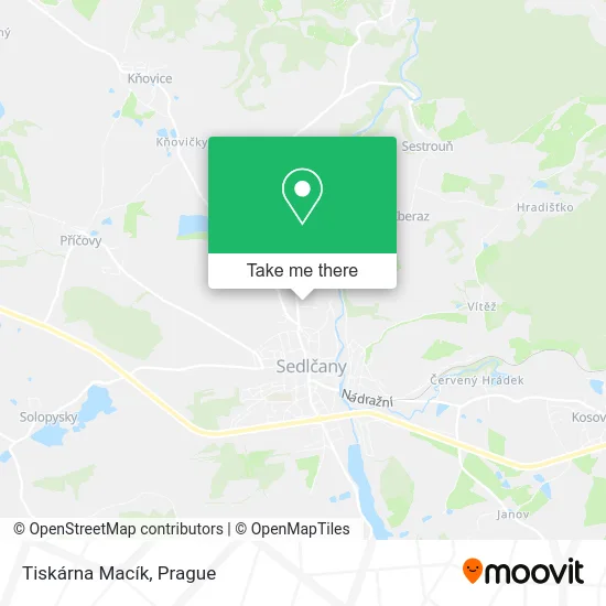 Карта Tiskárna Macík