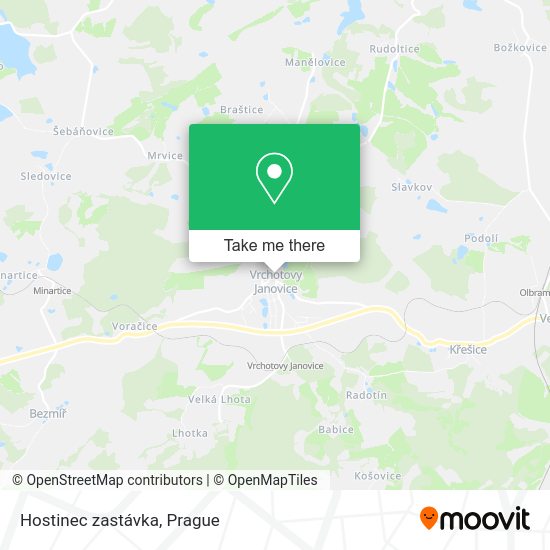 Карта Hostinec zastávka