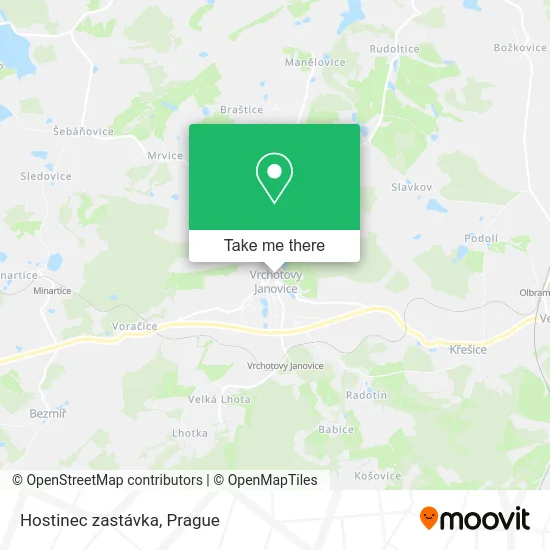 Карта Hostinec zastávka