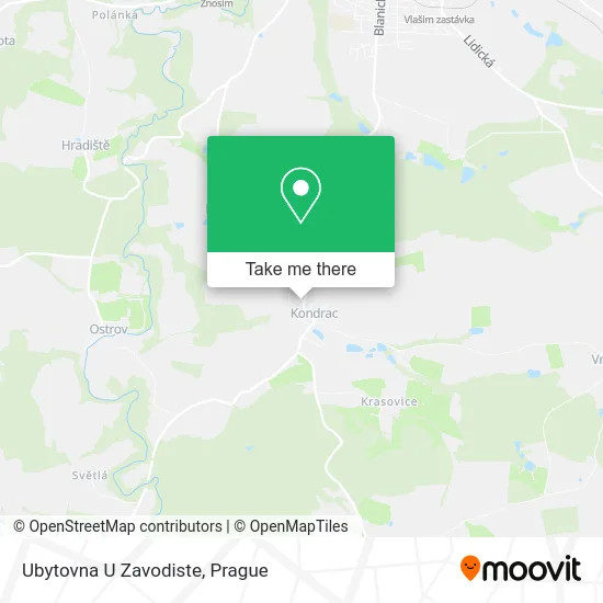 Карта Ubytovna U Zavodiste