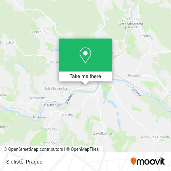 Карта Sídliště