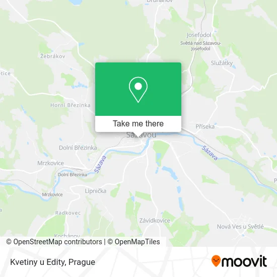 Карта Kvetiny u Edity