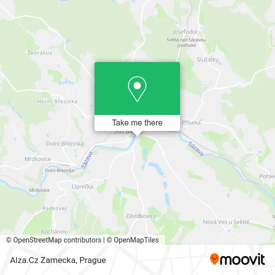 Карта Alza.Cz Zamecka