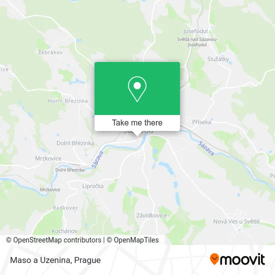 Карта Maso a Uzenina