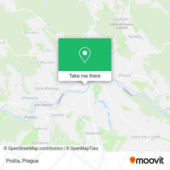 Карта Pošta
