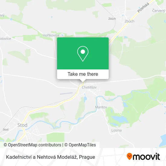 Карта Kadeřnictví a Nehtová Modeláž