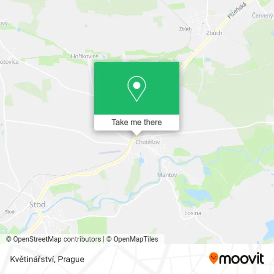 Květinářství map