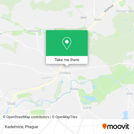Карта Kadeřnice