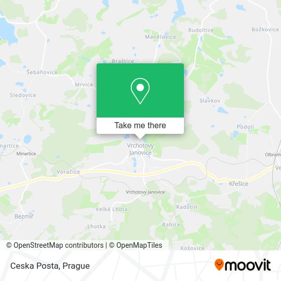 Карта Ceska Posta