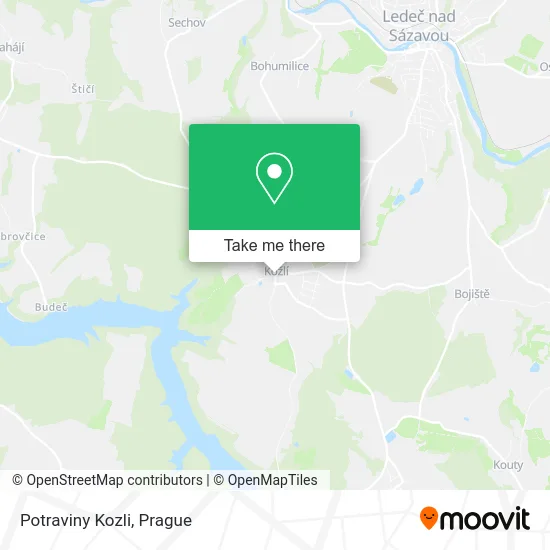 Карта Potraviny Kozli