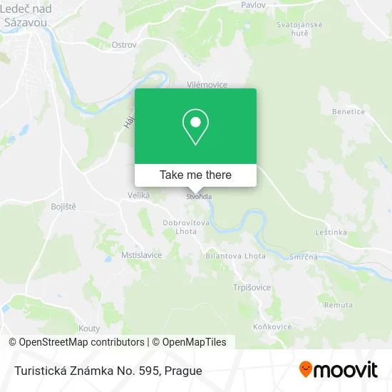 Карта Turistická Známka No. 595