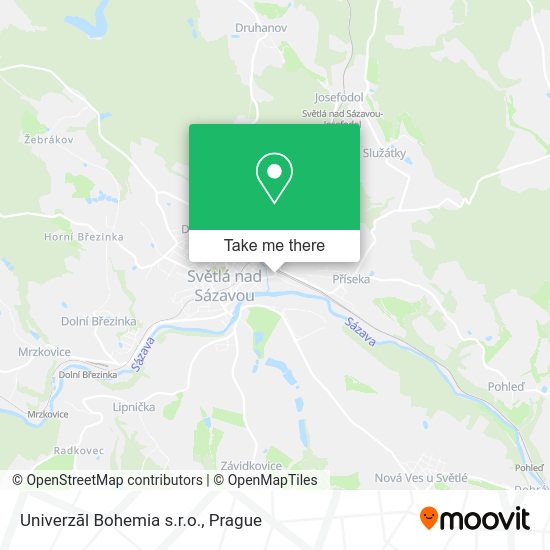 Карта Univerzãl Bohemia s.r.o.