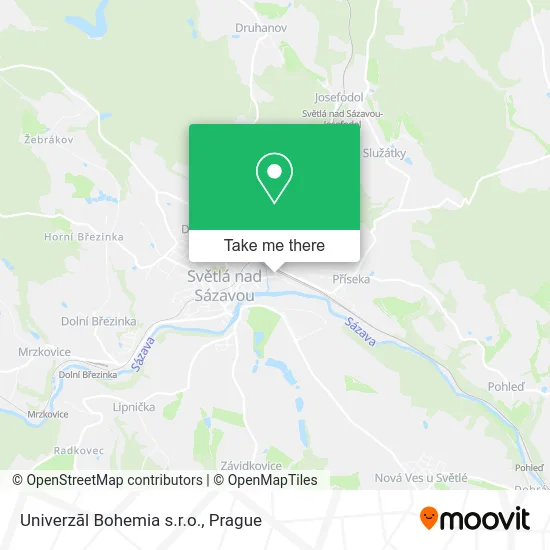 Карта Univerzãl Bohemia s.r.o.