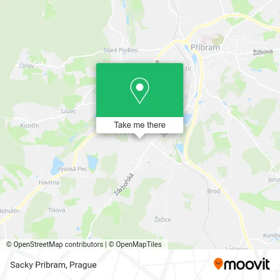 Карта Sacky Pribram