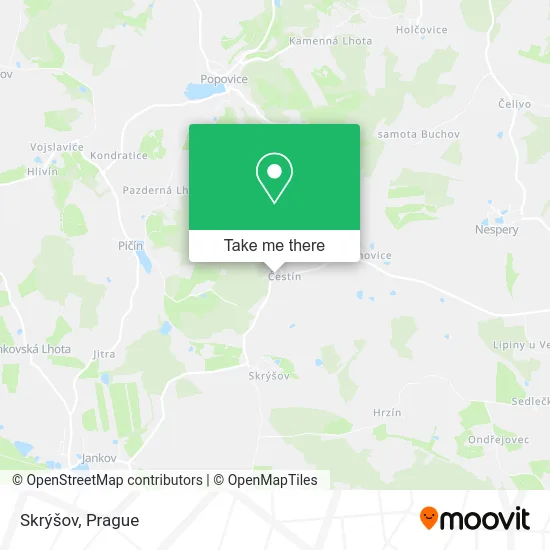 Карта Skrýšov