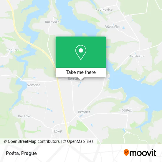 Карта Pošta