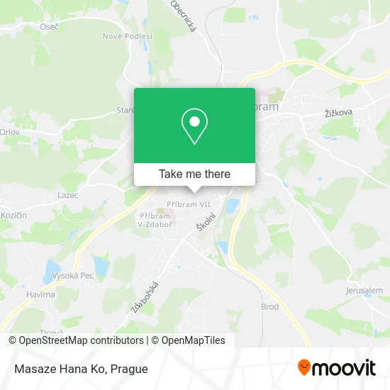 Карта Masaze Hana Ko