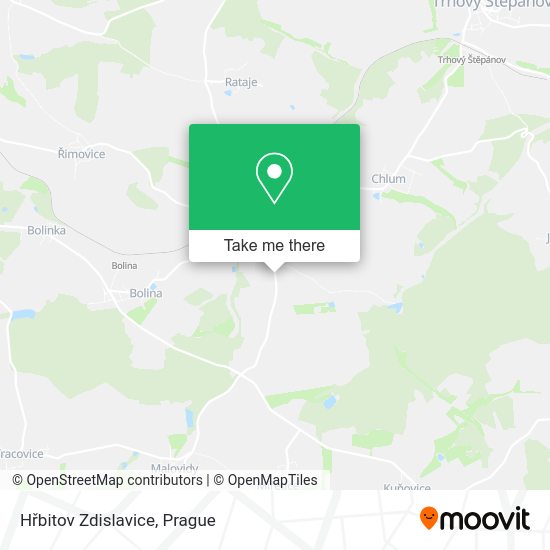 Карта Hřbitov Zdislavice