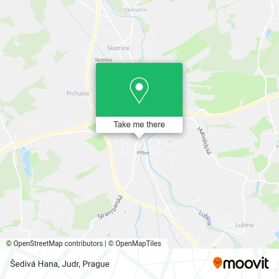 Карта Šedivá Hana, Judr
