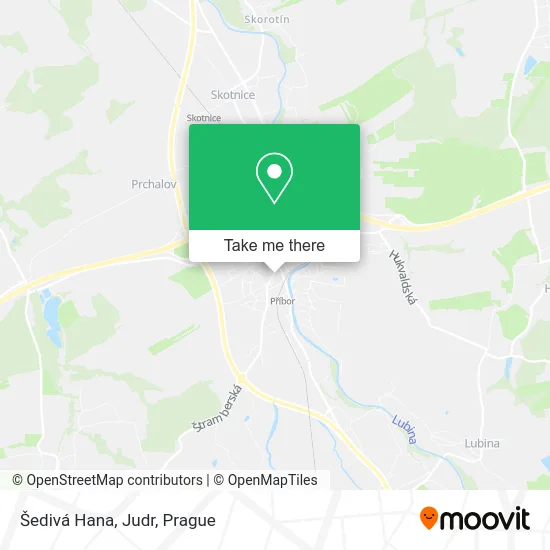 Карта Šedivá Hana, Judr