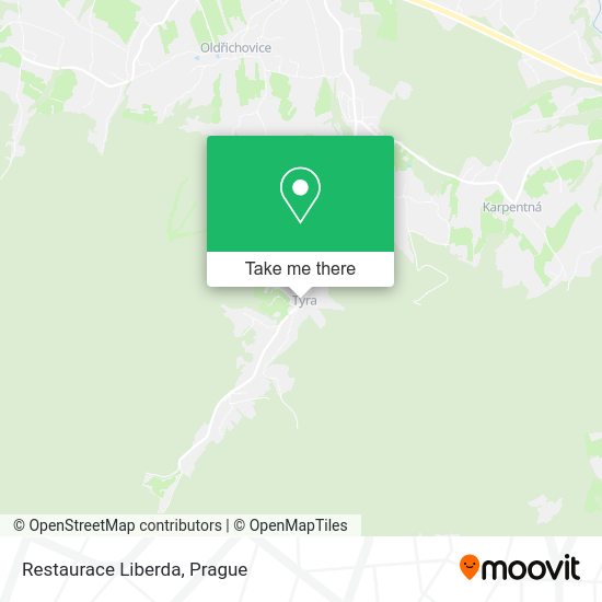 Карта Restaurace Liberda