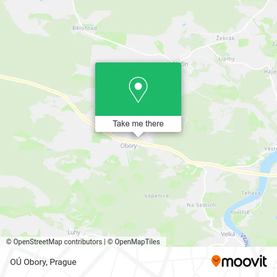 Карта OÚ Obory