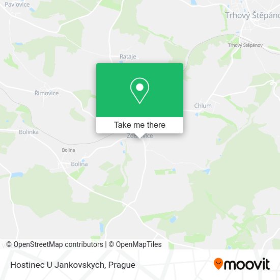 Карта Hostinec U Jankovskych