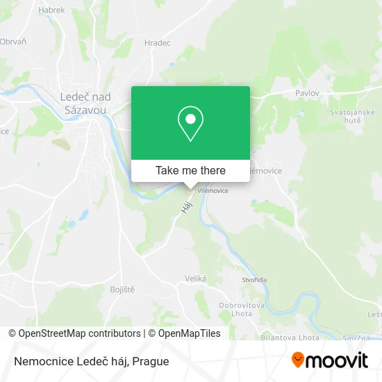 Карта Nemocnice Ledeč háj