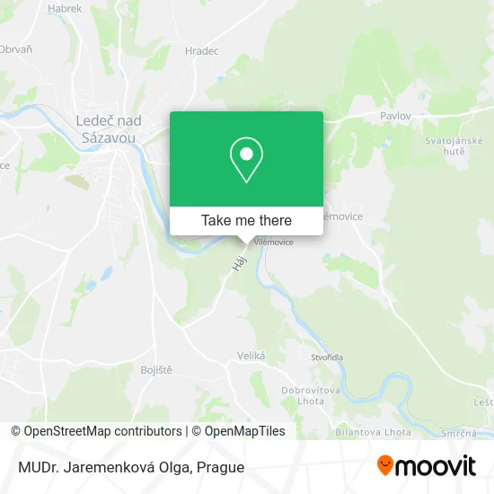 Карта MUDr. Jaremenková Olga