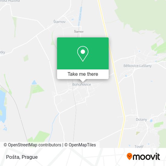 Карта Pošta