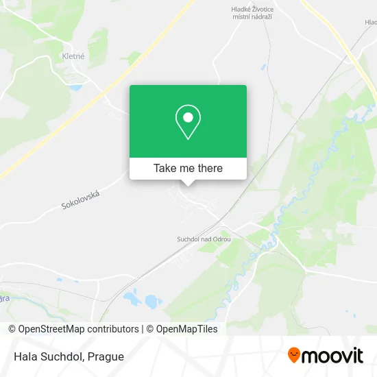 Карта Hala Suchdol