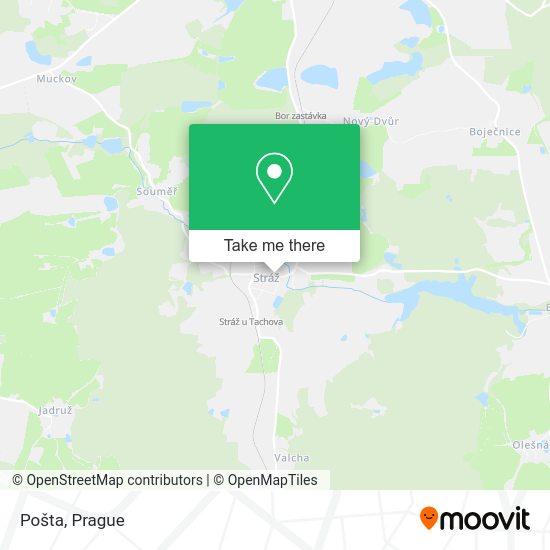 Карта Pošta