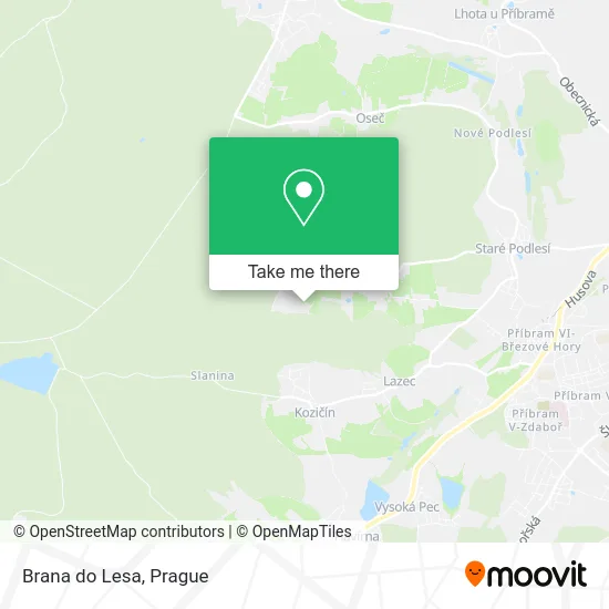 Карта Brana do Lesa