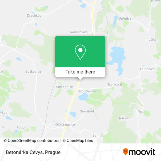 Карта Betonárka Cevys
